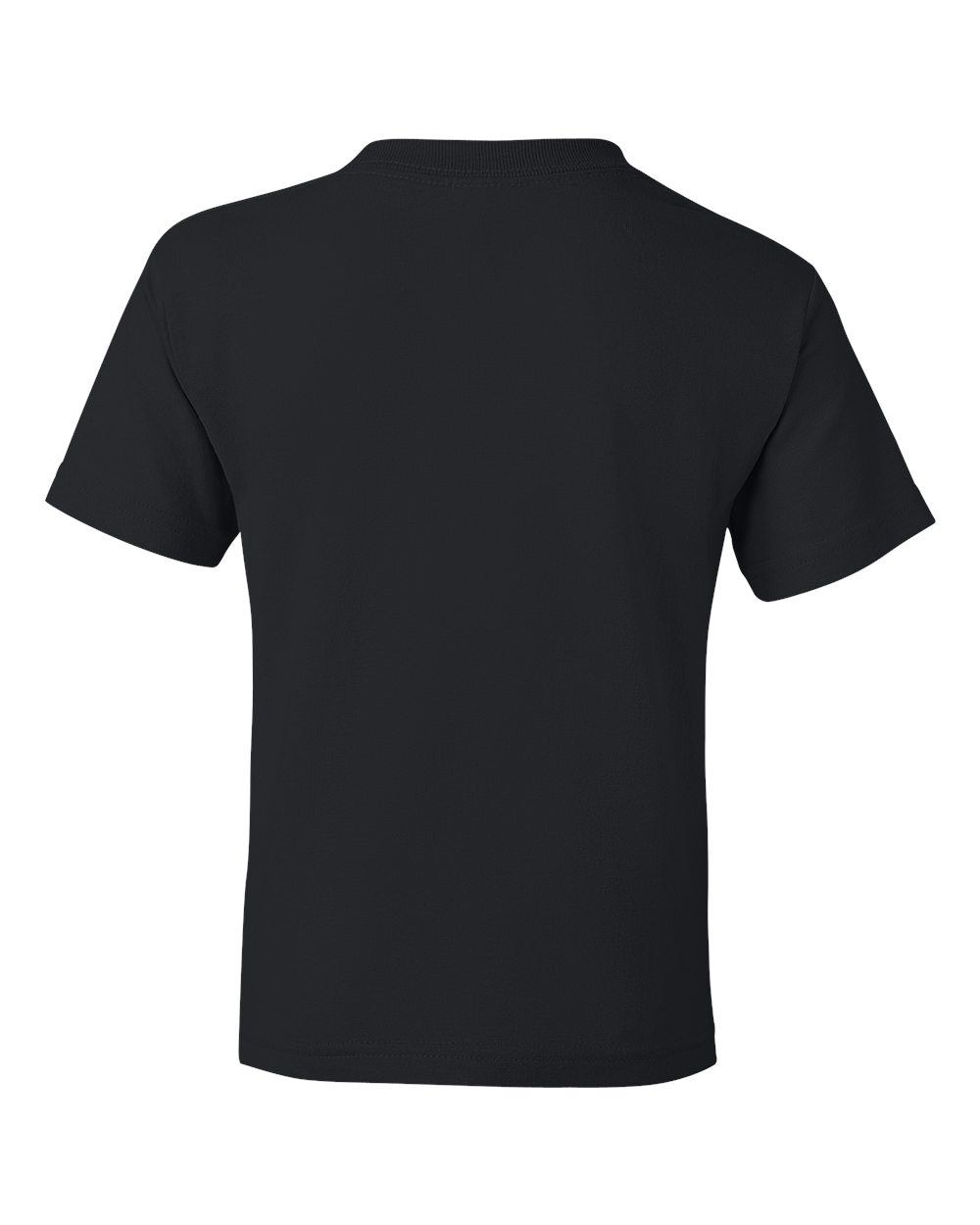 Youth Coaching Team 50-50 Blend Black Unisex Short Sleeve Shirt.